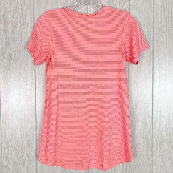 Lululemon | What The Sport Tee Mesh In Grapefruit Size 6 - Picture 2 of 8